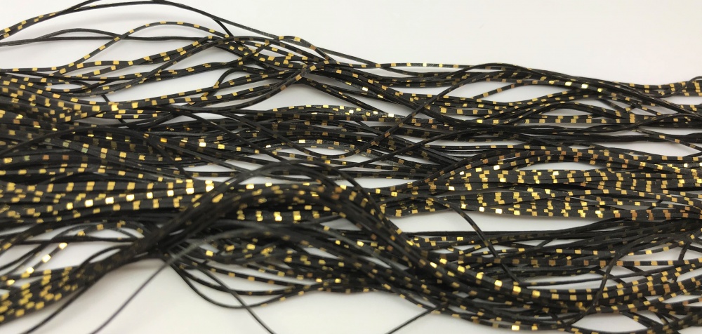 Veniard Sili Legs Chrome Nymph Size Gold / Black Fly Tying Materials